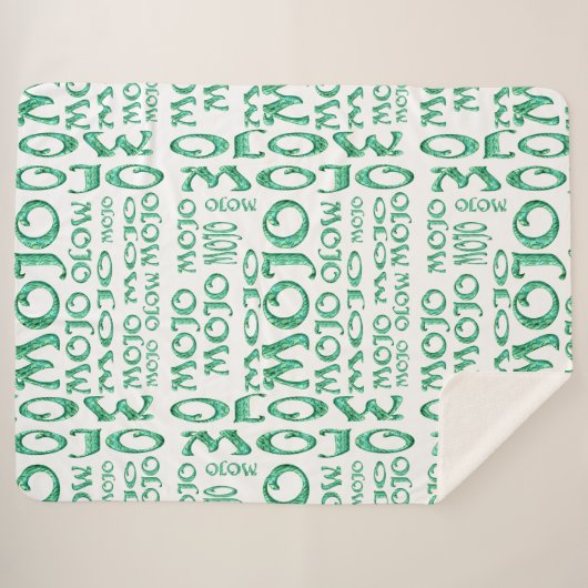 Mojo witte sherpa deken (Voorkant (horizontaal))