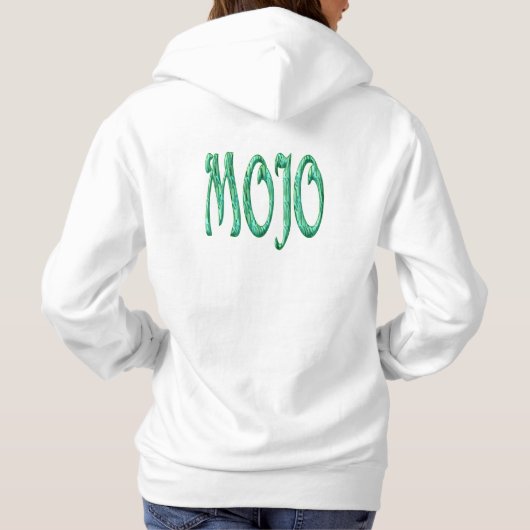 Mojo women white hooded sweatshirt back (Achterkant)