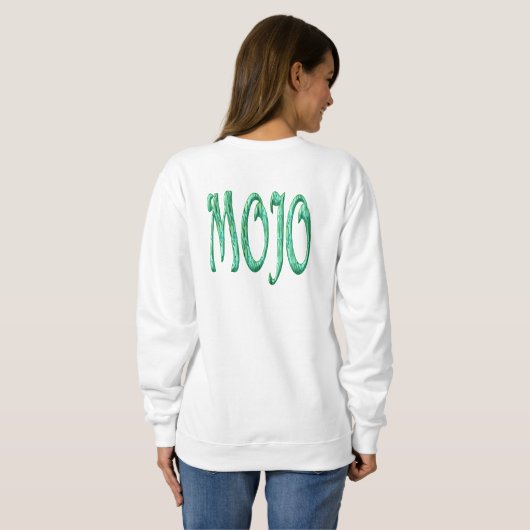 Mojo women white sweatshirt back (Achterkant volledig)
