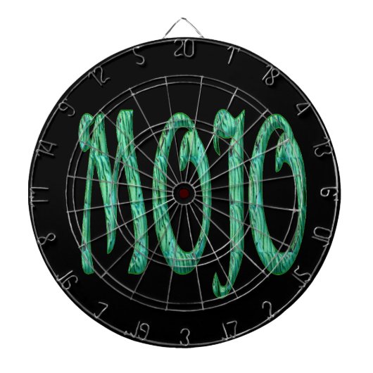 Mojo zwart dartboard dartbord (Voorkant)