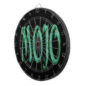 Mojo zwart dartboard dartbord (Voorkant Rechts)