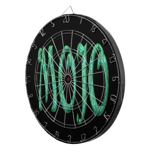 Mojo zwart dartboard dartbord (Voorkant Rechts)
