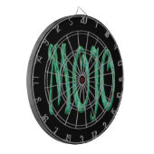 Mojo zwart dartboard dartbord (Voorkant Links)