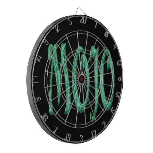 Mojo zwart dartboard dartbord (Voorkant Links)