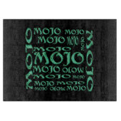 Mojo zwart glas snijplank (Voorkant)