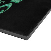 Mojo zwart glas snijplank (Hoek)