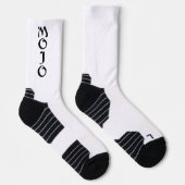 Mojo zwart-wit high performance sokken (Rechts)