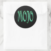 Mojo zwarte ronde stickers (Tas)