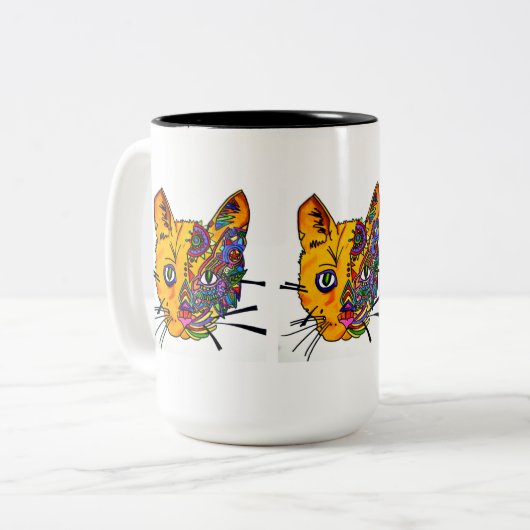 Mok - 040 - Drie katten (Voorkant links)
