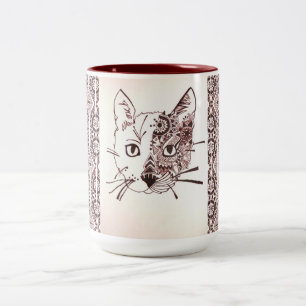 Mok - 046 - Cat bruine kleur