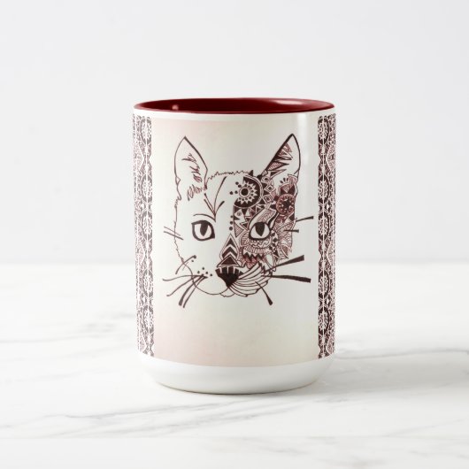 Mok - 046 - Cat bruine kleur (Center)