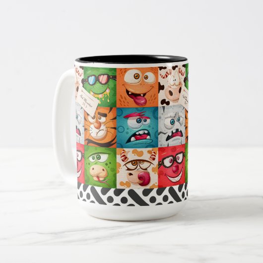 Mok 10$ Gezichten V1 (Voorkant links)