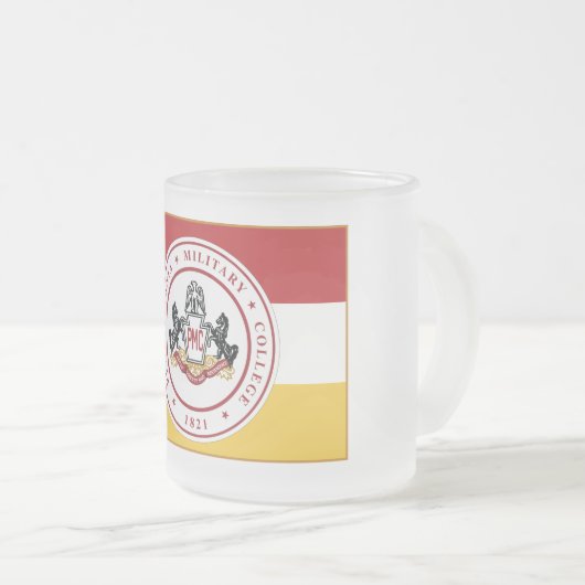 * Mok (10 of 16 oz) bevroren met PMC VLAG-logo (Voorkant rechts)