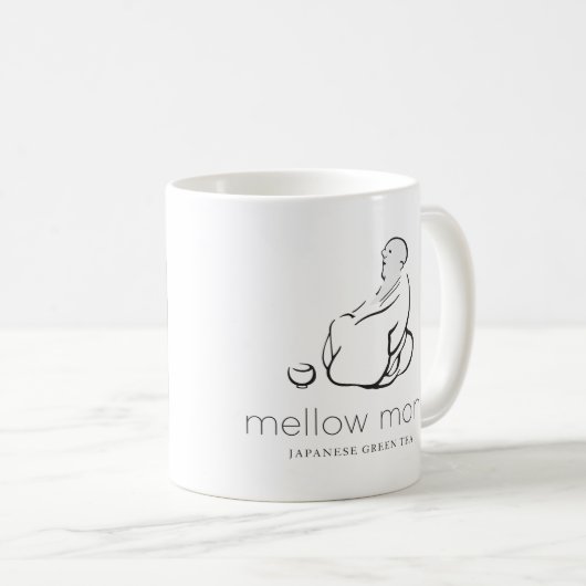 Mok, 11 oz., Logo en bladeren Koffiemok (Voorkant rechts)