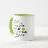 Mok 11 oz. (ounce) met "Een Apple a Day" (Voorkant links)