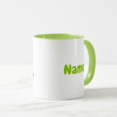 Mok 11 oz. (ounce) met "Een Apple a Day" (Voorkant rechts)