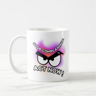 Mok 11oz: Act Now (wit)