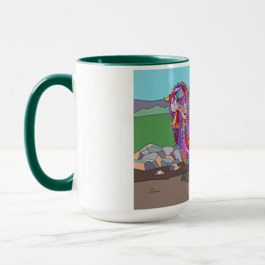 mok 15 oz, Angora Ram (Links)