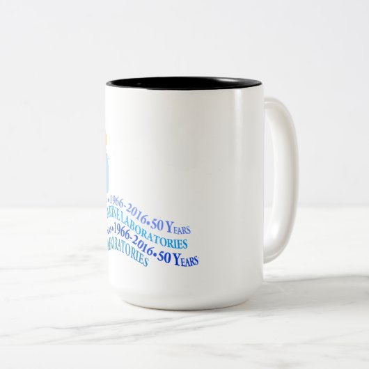 Mok (15 oz): met twee tonijnen, MLML 50e golf (Voorkant rechts)