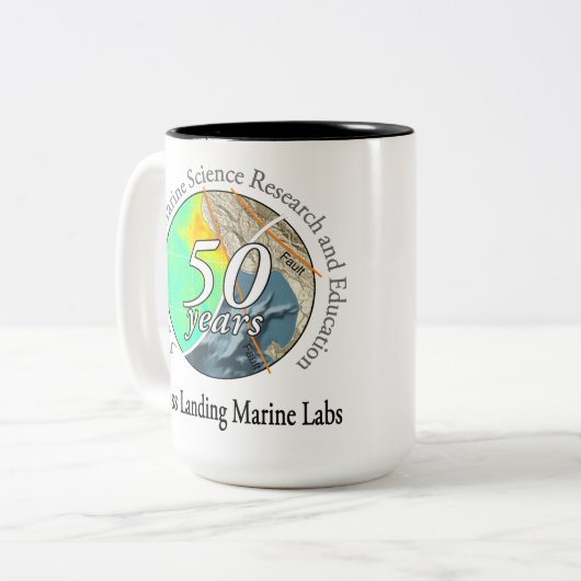 Mok (15 oz): met twee tonijnen, oce/geol (Voorkant links)