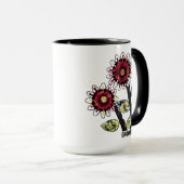 Mok 1 - Floral Abstract (Voorkant rechts)