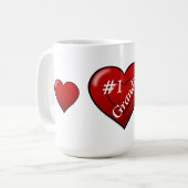 Mok/#1 Opa met hart Koffiemok (Voorkant links)