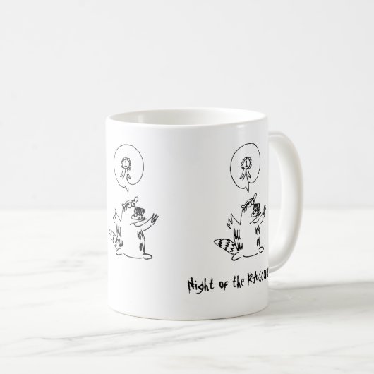 Mok #1 Raccoon in eigendom (Voorkant rechts)