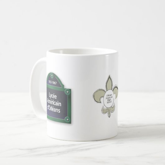 Mok 1 van Lycee Americain d'Orleans (Voorkant links)