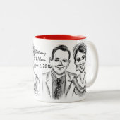 Mok 2014b van Brittany & Adam's Wedding Caricature (Voorkant rechts)