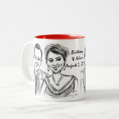 Mok 2014b van Brittany & Adam's Wedding Caricature (Voorkant links)