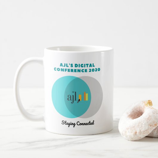 Mok 2020 digitale conferentie van AJL (Met donut)
