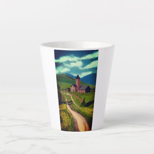 Mok-2-landschap Latte Mok (Voorkant)