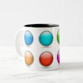 Mok 3D Buttonnen Ballen Drink Melkkopje Theekoffie (Voorkant links)