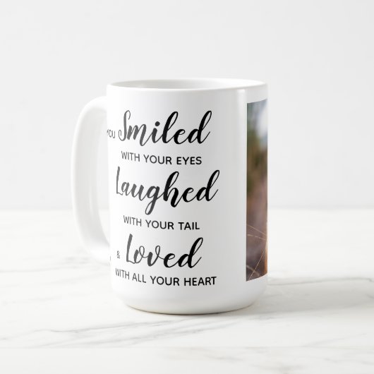 Mok aangepaste foto-Keepomwille Pet Memorial Coffe (Voorkant links)