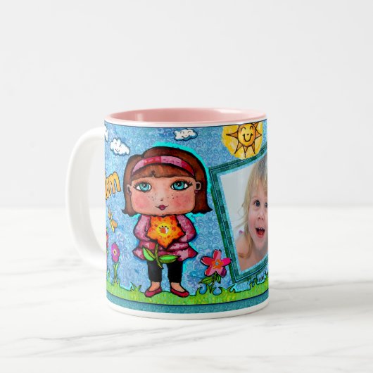 mok Aangepaste moederdag- en tekstfoto (Voorkant links)