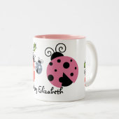 Mok aangepaste naam Ladybug Coffee (Voorkant rechts)