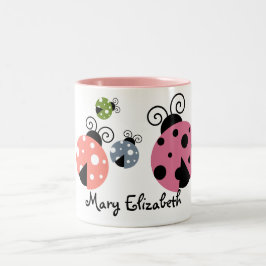 Mok aangepaste naam Ladybug Coffee