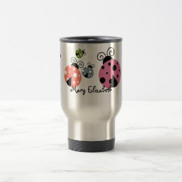 Mok aangepaste naam Ladybug Coffee