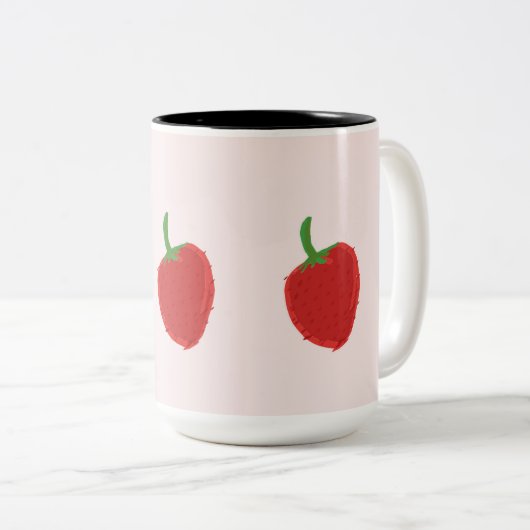 mok aardbei (Voorkant rechts)