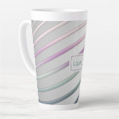 Mok abstracte gradiëntlijnen koffie (Linkerhoek)