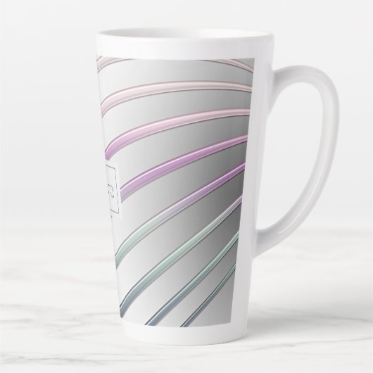 Mok abstracte gradiëntlijnen koffie (Rechts)