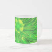Mok Abstracte Lijnen Groene Bloem (Voorkant rechts)