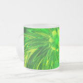 Mok Abstracte Lijnen Groene Bloem (Voorkant links)