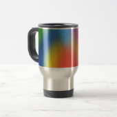 Mok, "ABSTRACTE RAINBOW COLORS" Reisbeker (Voorkant links)