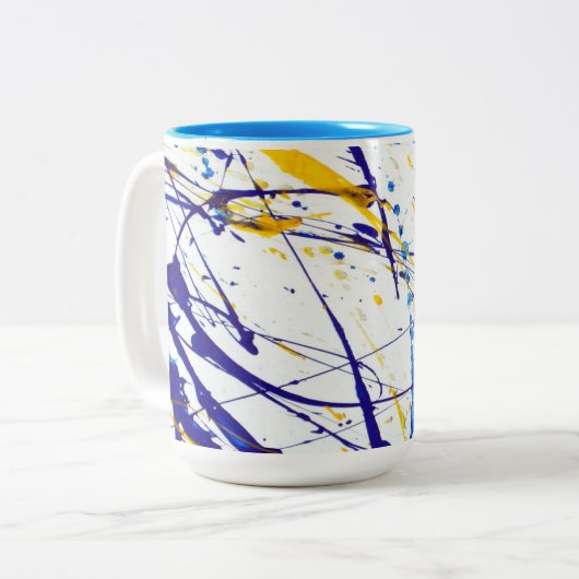 Mok abstracte verfplaat (Voorkant links)