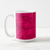 Mok abstracte vlinder frambozenroze koffie (Links)