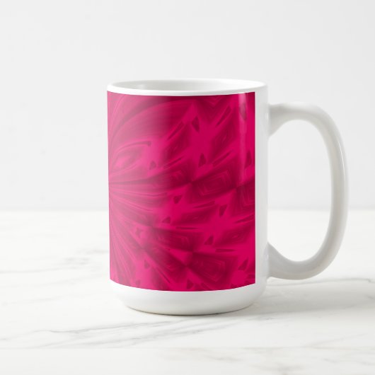 Mok abstracte vlinder frambozenroze koffie (Rechts)