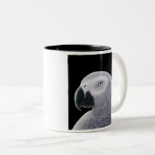 Mok Afrikaanse grijze papegaai (Voorkant rechts)