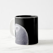 Mok Afrikaanse grijze papegaai (Voorkant links)