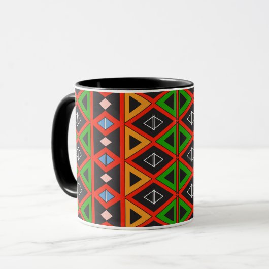 Mok Afrikaanse printkoffie (Voorkant links)